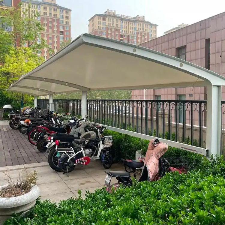 石阡县膜结构电动车棚